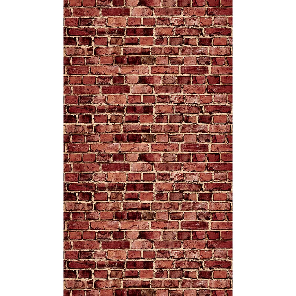 Dixon Ticonderoga Pac2516 48 In. X 12 Ft. Photog Backdrop Aged Red Brick - 4 Count