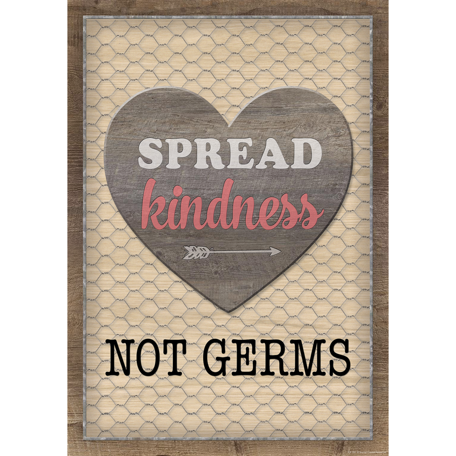 Teacher Created Resources TCR7511 Spread Kindness Not Germs Poster