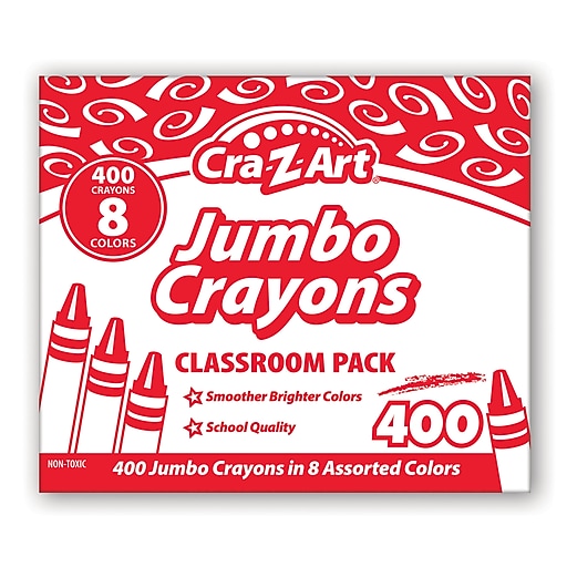 UPC 884920740051 product image for CZA740051 Jumbo Crayon Class Pack, Assorted Color - Box of 400 | upcitemdb.com