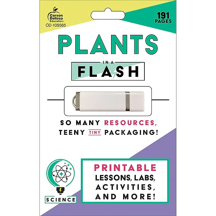 CD-109565 In A Flash Plants Softcover & 2 E-Book