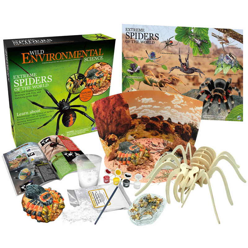 CTUWES945 Extreme Science Kit, Spiders of the World - Assorted Color