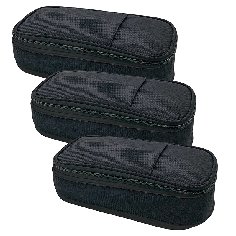 UPC 722985307607 product image for Black Pencil Case, Pack of 3 | upcitemdb.com
