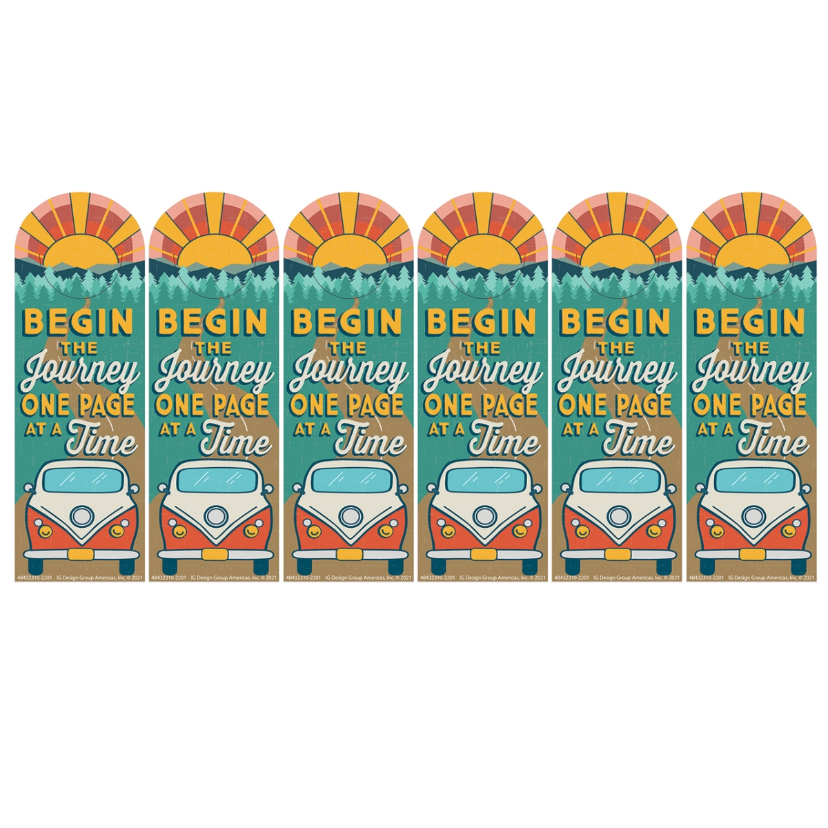 UPC 194629118960 product image for EU-843231-6 Adventurer Bookmarks - Pack of 6 | upcitemdb.com