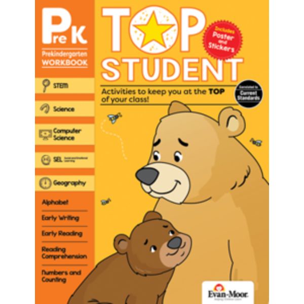 EMC9319 Top Student Activity Book - Grade Prek