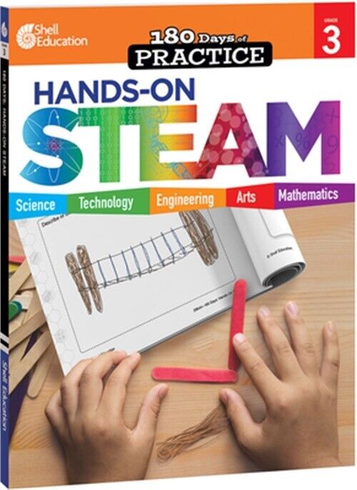 ISBN 9781425825300 product image for SEP29644 Hands-On Steam 180 Days of Practice Book, Grade 3 | upcitemdb.com