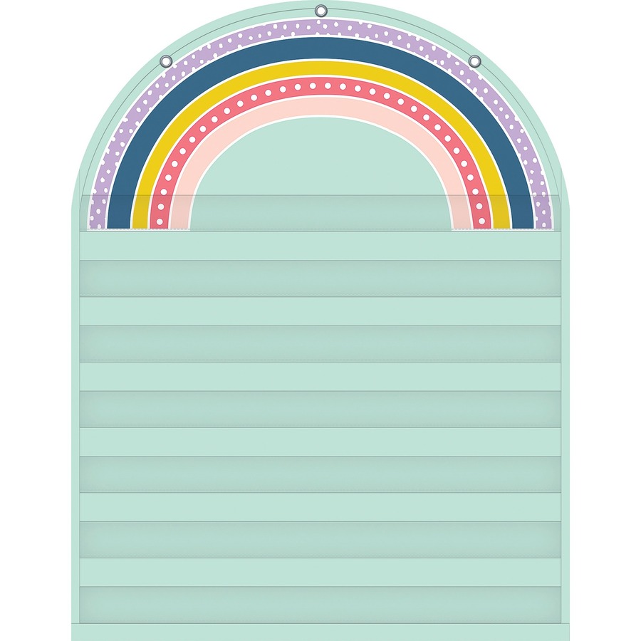 TCR20100 Oh Happy Day Rainbow 7 Pocket Chart