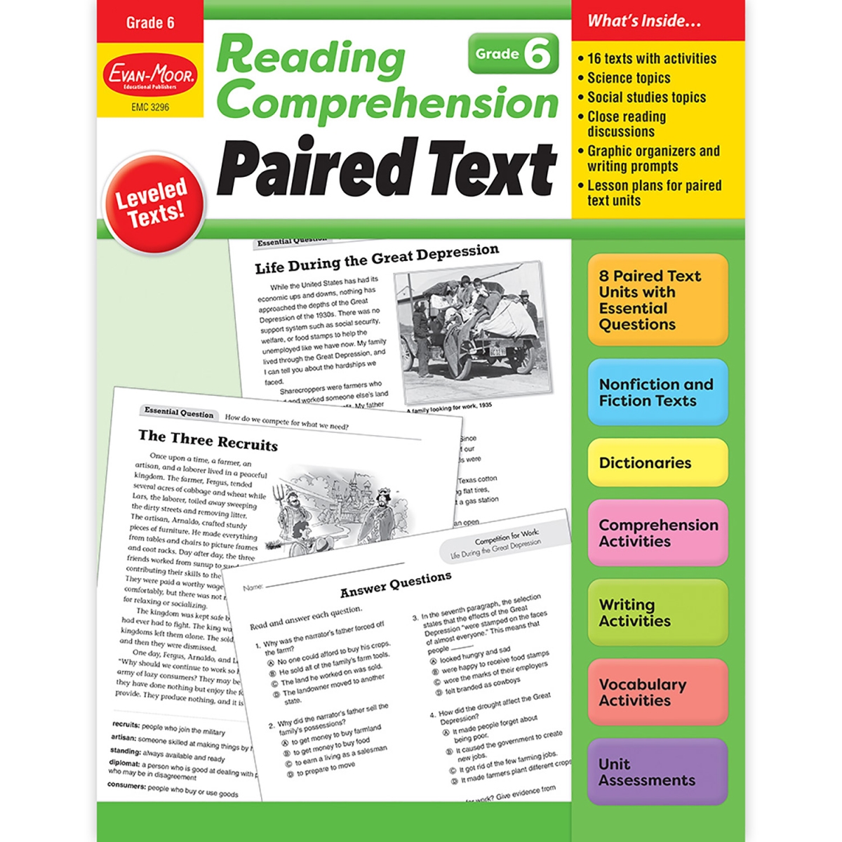 ISBN 9781645143451 product image for EMC3296 Grade 6 Reading Comprehension - Paired Text | upcitemdb.com