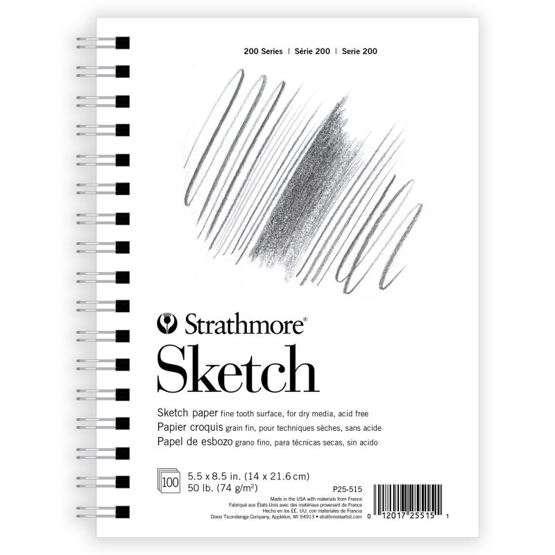STTP255151-3 5.5 x 8.5 in. Sketch Paper Pad - Pack of 3