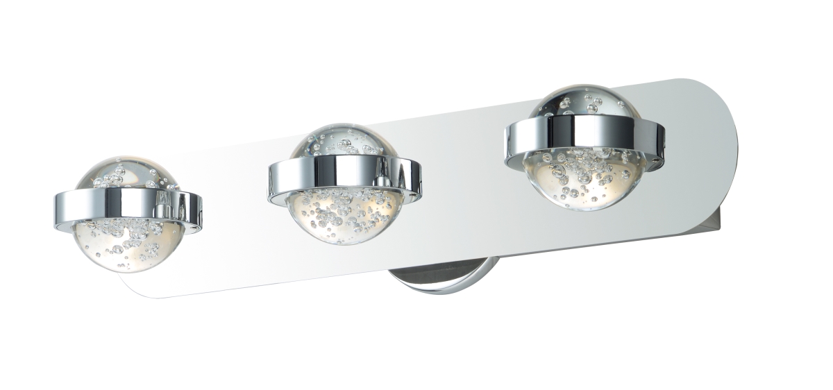E30613-91pc Cosmo Led 20 In. Polished Chrome Bath Vanity Wall Light
