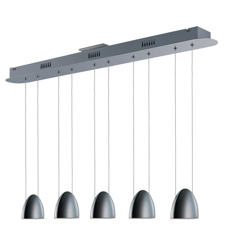 Arch Led Polished Chrome Linear Pendant Ceiling Light, 39 In.