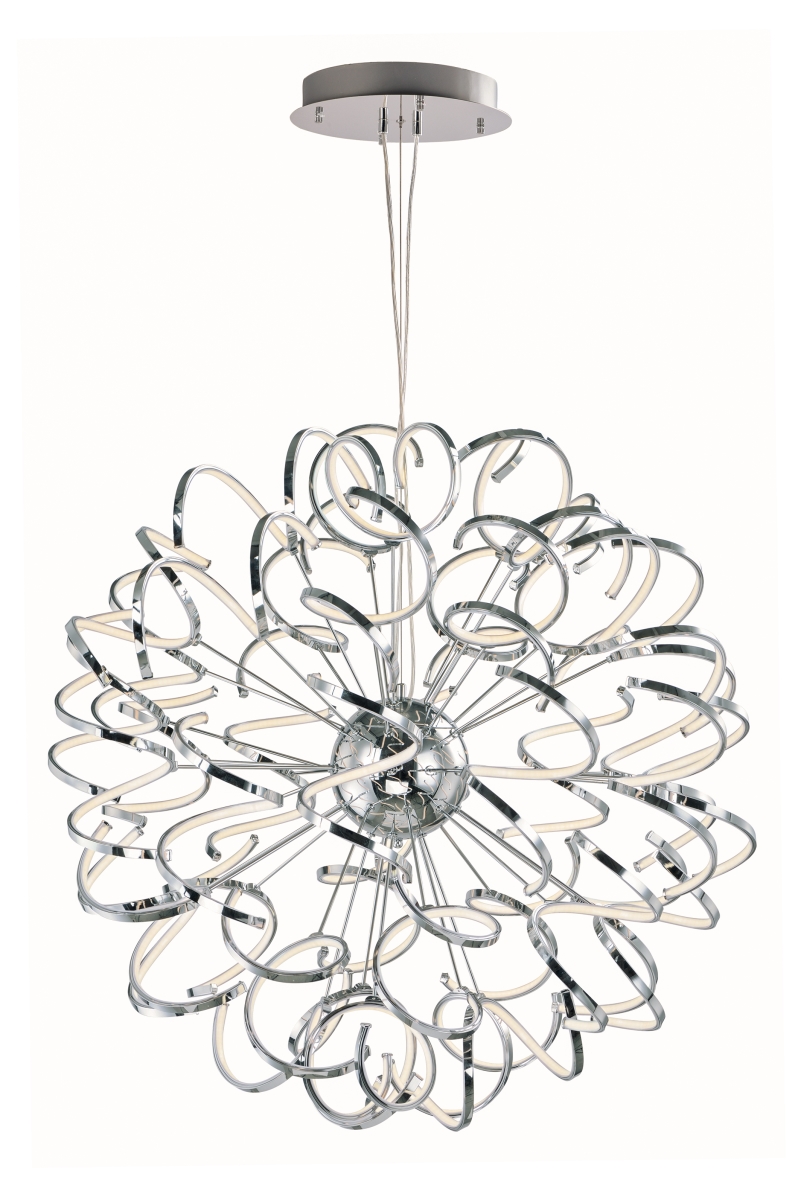 E21413-pc Chaos Led 40 In. Polished Chrome Entry Foyer Pendant Ceiling Light