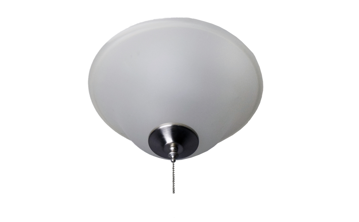3 Light Ceiling Fan Light Kit With Wattage Limiter - Satin Nickel