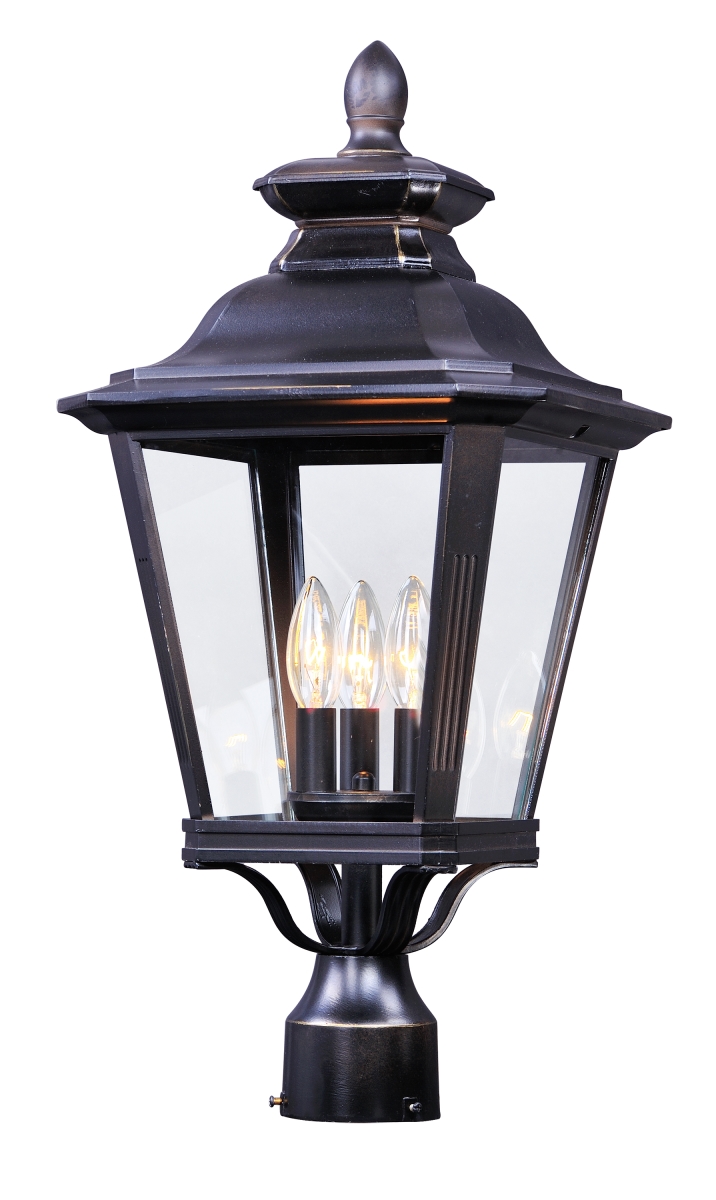 1131clbz 23.5 In. Knoxville 3 Light Outdoor Post - Bronze