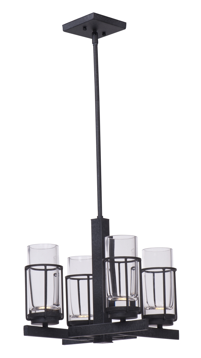 32455clar Fusion Led 5-light Chandelier, Anthracite