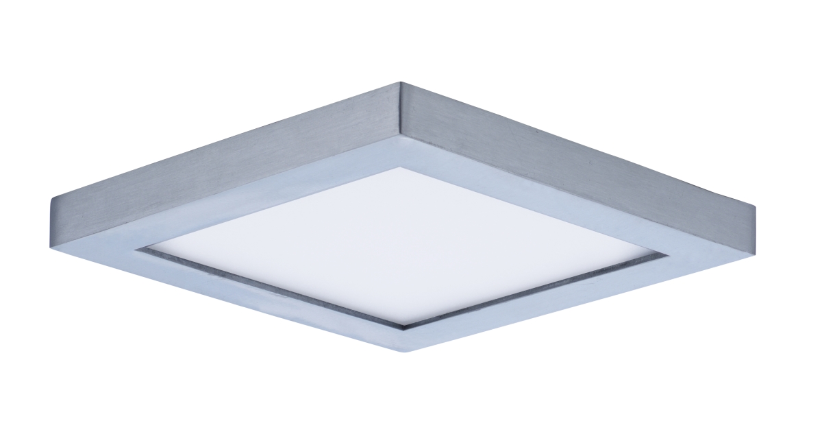 57720wtsn 4.5 In. Wafer Led Square Wall Flush Mount, Satin Nickel