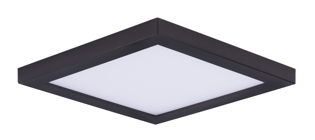57722wtbz 6.25 In. Wafer Led Square Wall Flush Mount, Bronze