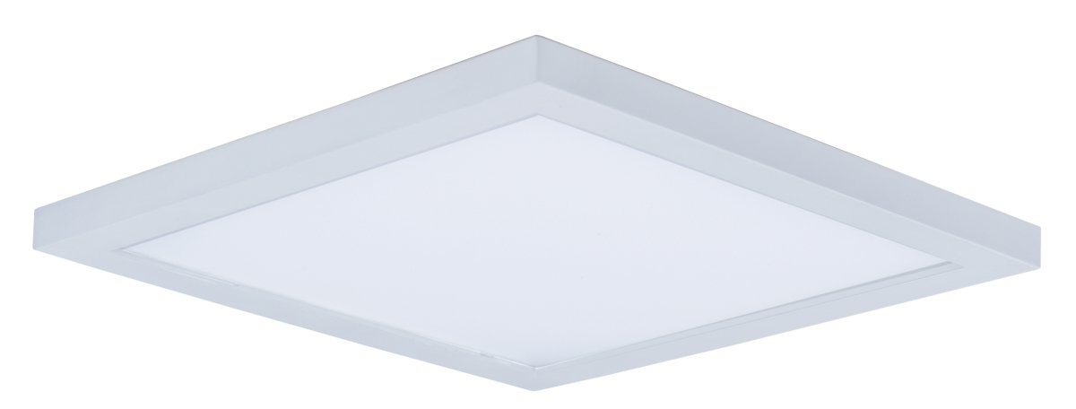 57724wtwt 9 In. Wafer Led Square Wall Flush Mount, White