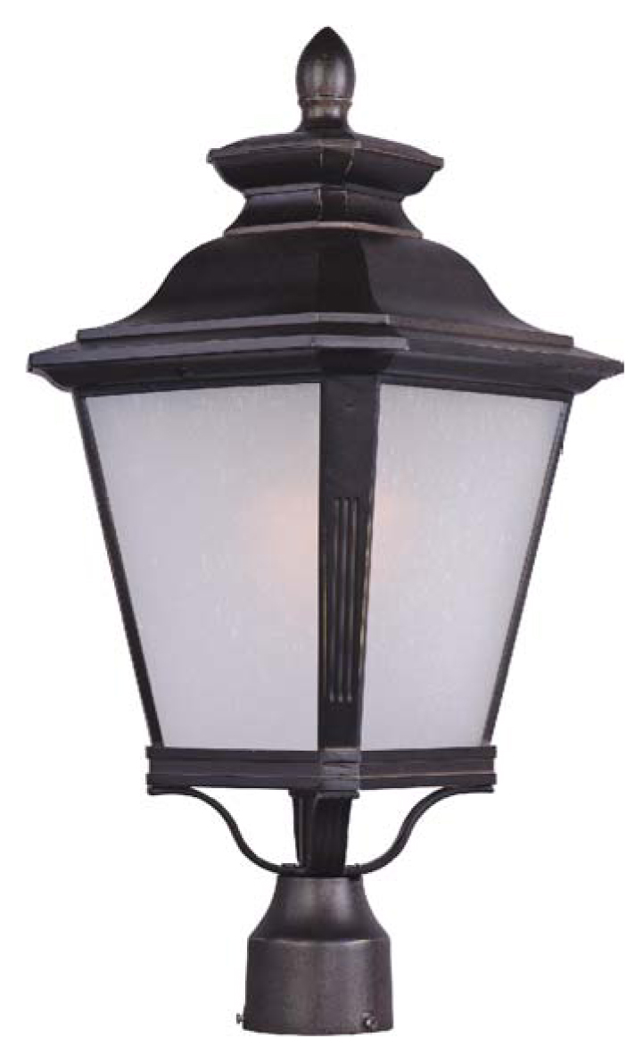 23 X 11 In. Knoxville One Light Outdoor Pole & Post Lantern, Bronze
