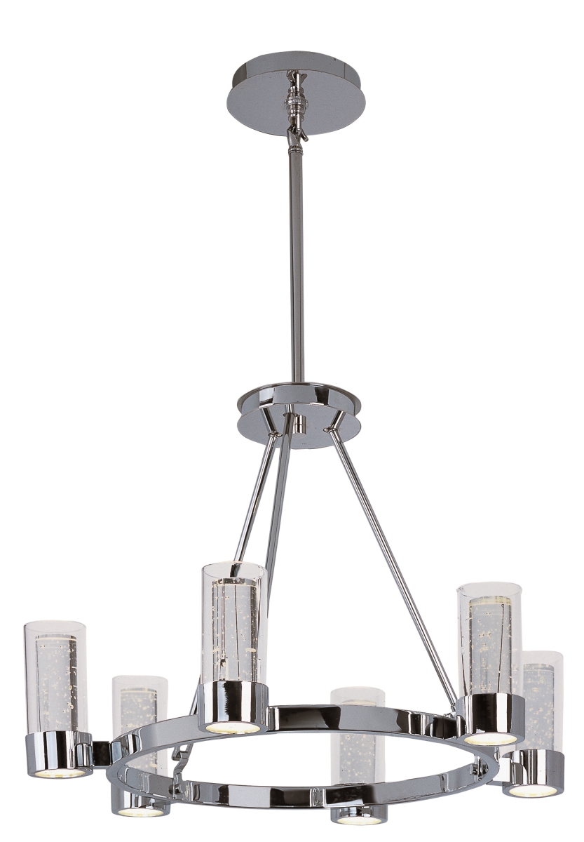20907clpc 18 X 27.25 In. Sync Led 6-light Chandelier, Polished Chrome