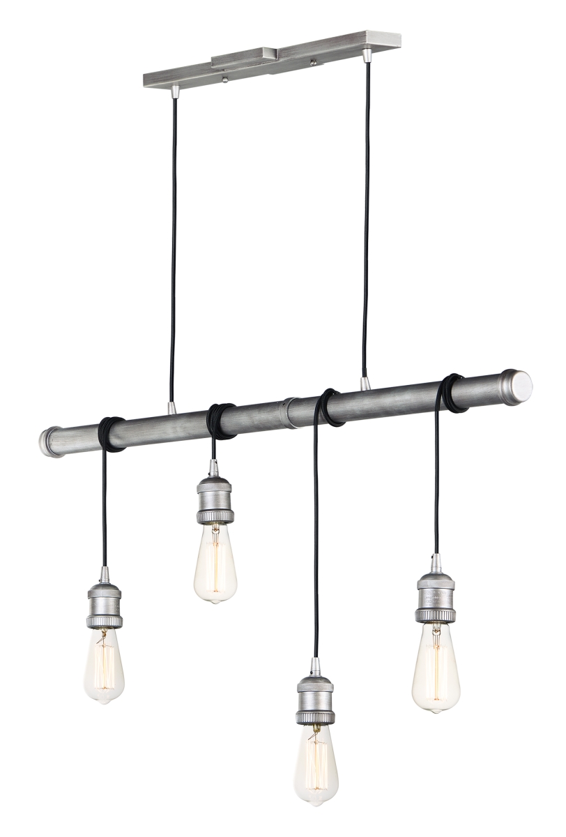 12135wz Early Electric 4-light Pendant Ceiling Light, Weathered Zinc