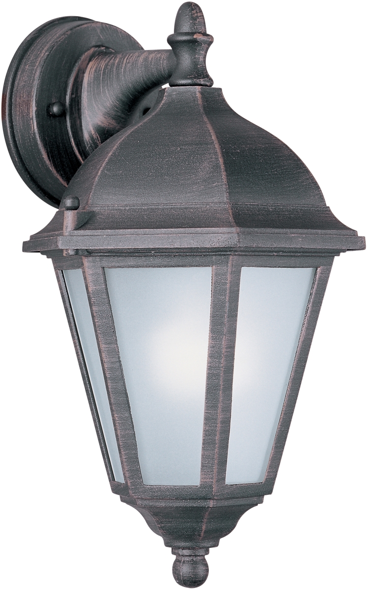 65100rp 15 In. Westlake Led 1-light Outdoor With Upper Mount Wall Lantern, Rust Patina