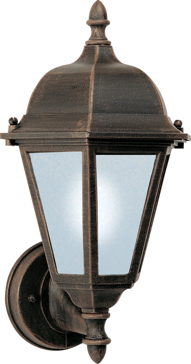 65102rp 15 In. Westlake Led 1-light Outdoor With Lower Mount Wall Lantern, Rust Patina