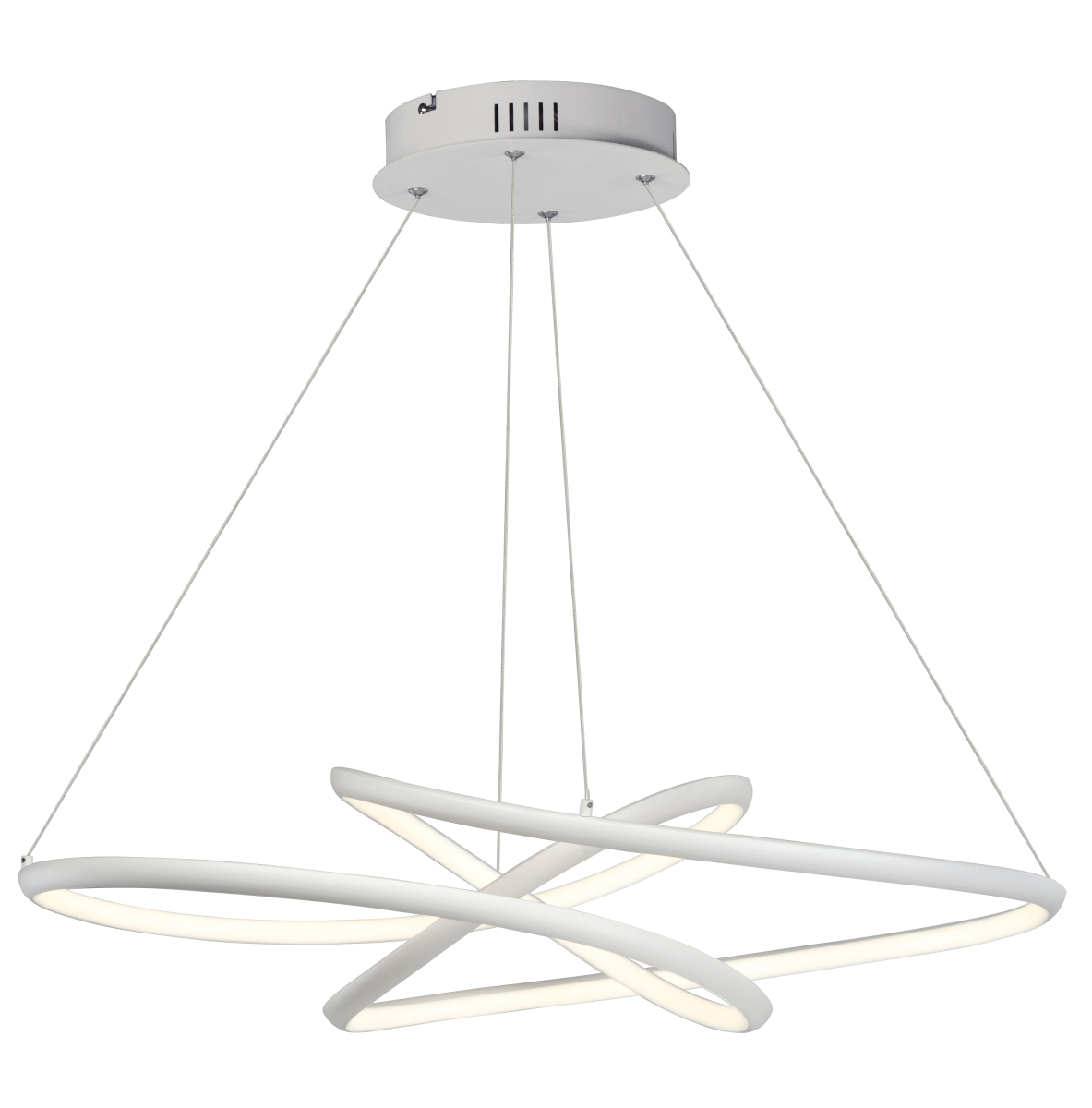 E30647-mw 26.25 In. Twisted Led Pendant Ceiling Light, Matte White