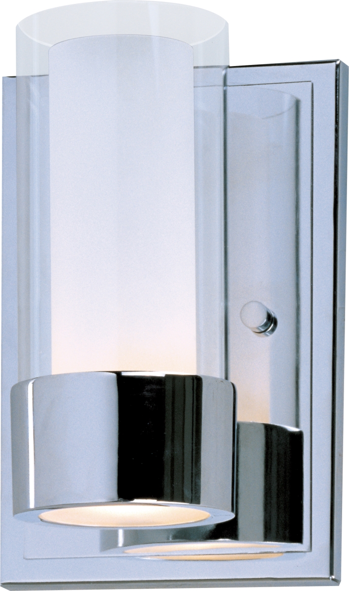 23071clftpc-bul Silo One-light Wall Sconce With Led Bulb, Polished Chrome