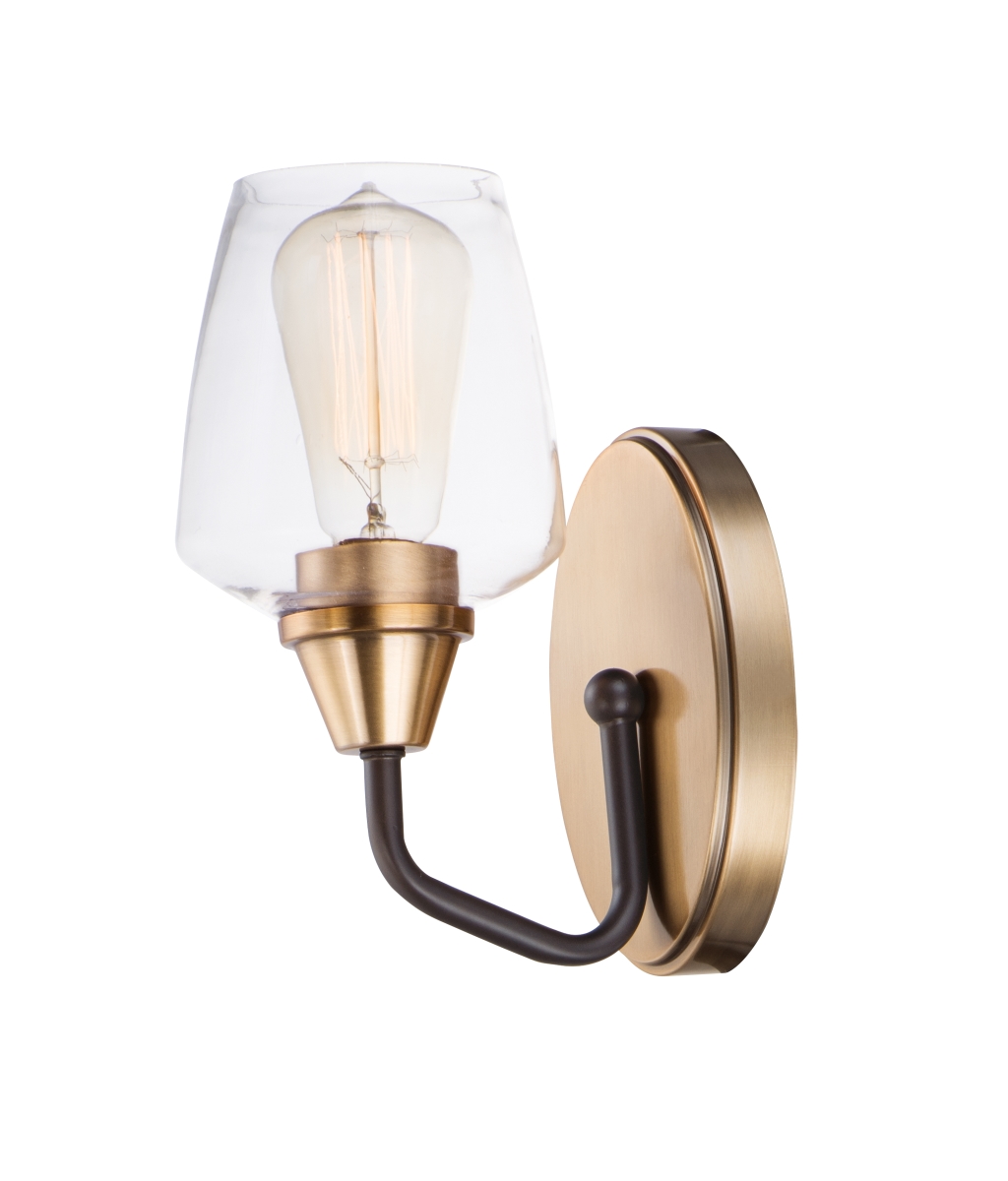 26121clbzab 5 In. Goblet One-light Wall Sconce, Bronze & Antique Brass