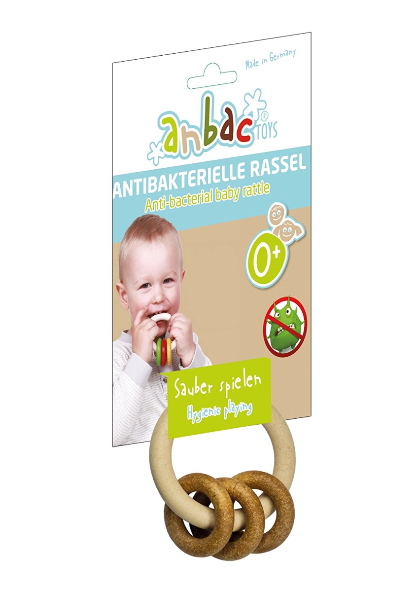 70003 Anbac - Rattle - Natural Pack Of 6