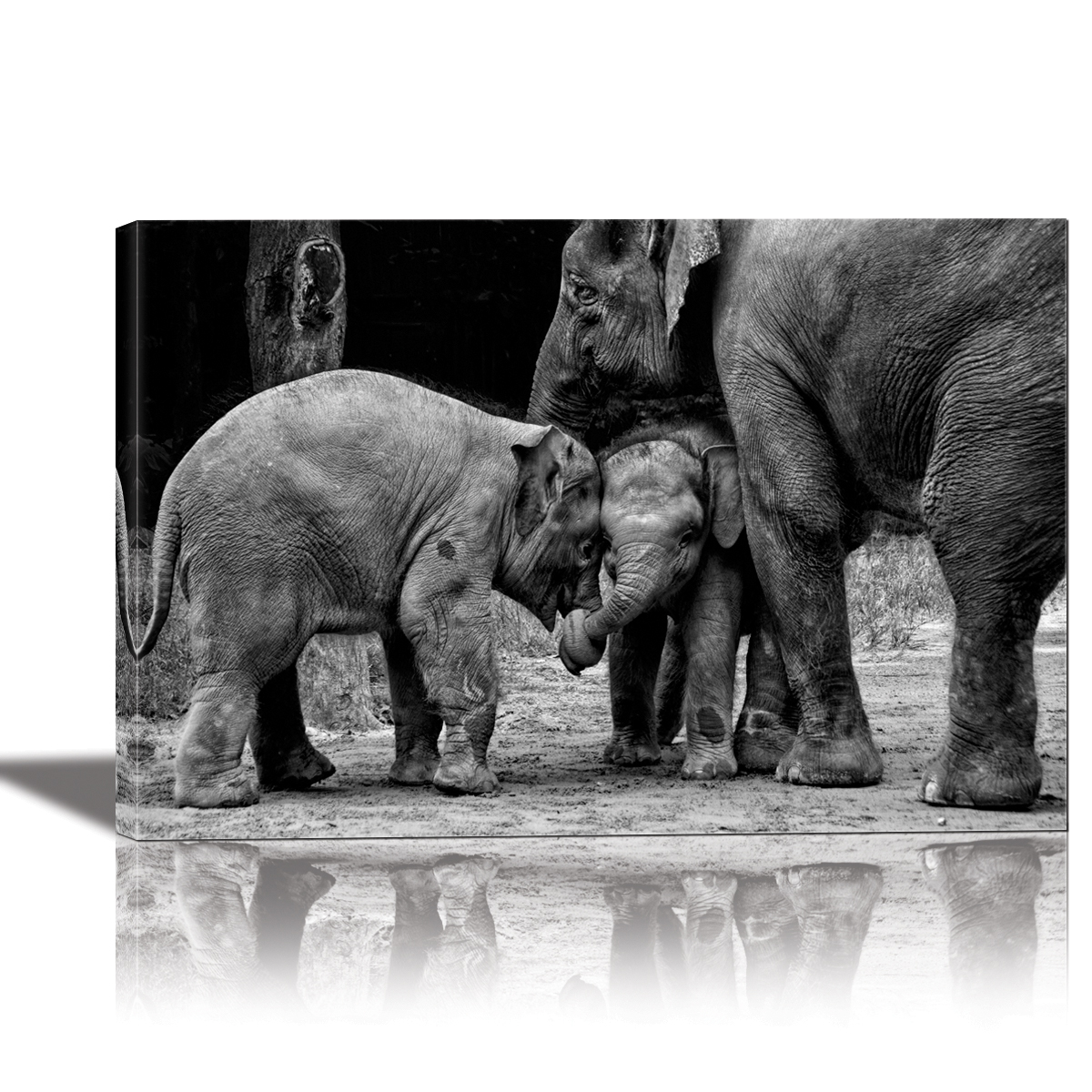 1751-94207 24 X 36 In. Friends Forever Painting Artwork For Home Decor Framed Canvas Wall Art - Multi Color