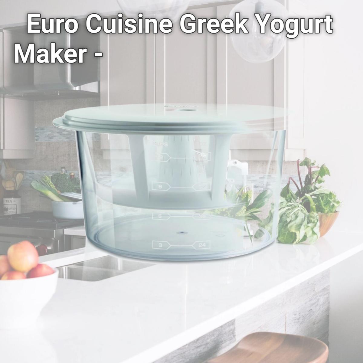 Picture of Euro-Cuisine GY50 Euro Cuisine Greek Yogurt Maker - GY50