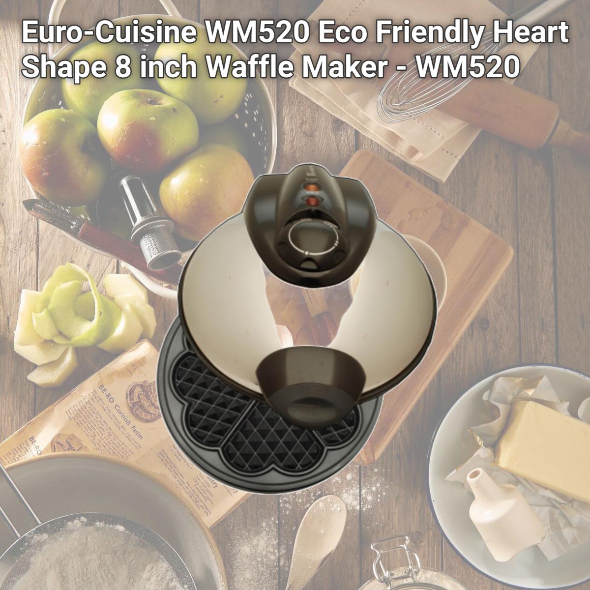 Picture of Euro-Cuisine WM520 Eco Friendly Heart Shape 8 inch Waffle Maker - WM520