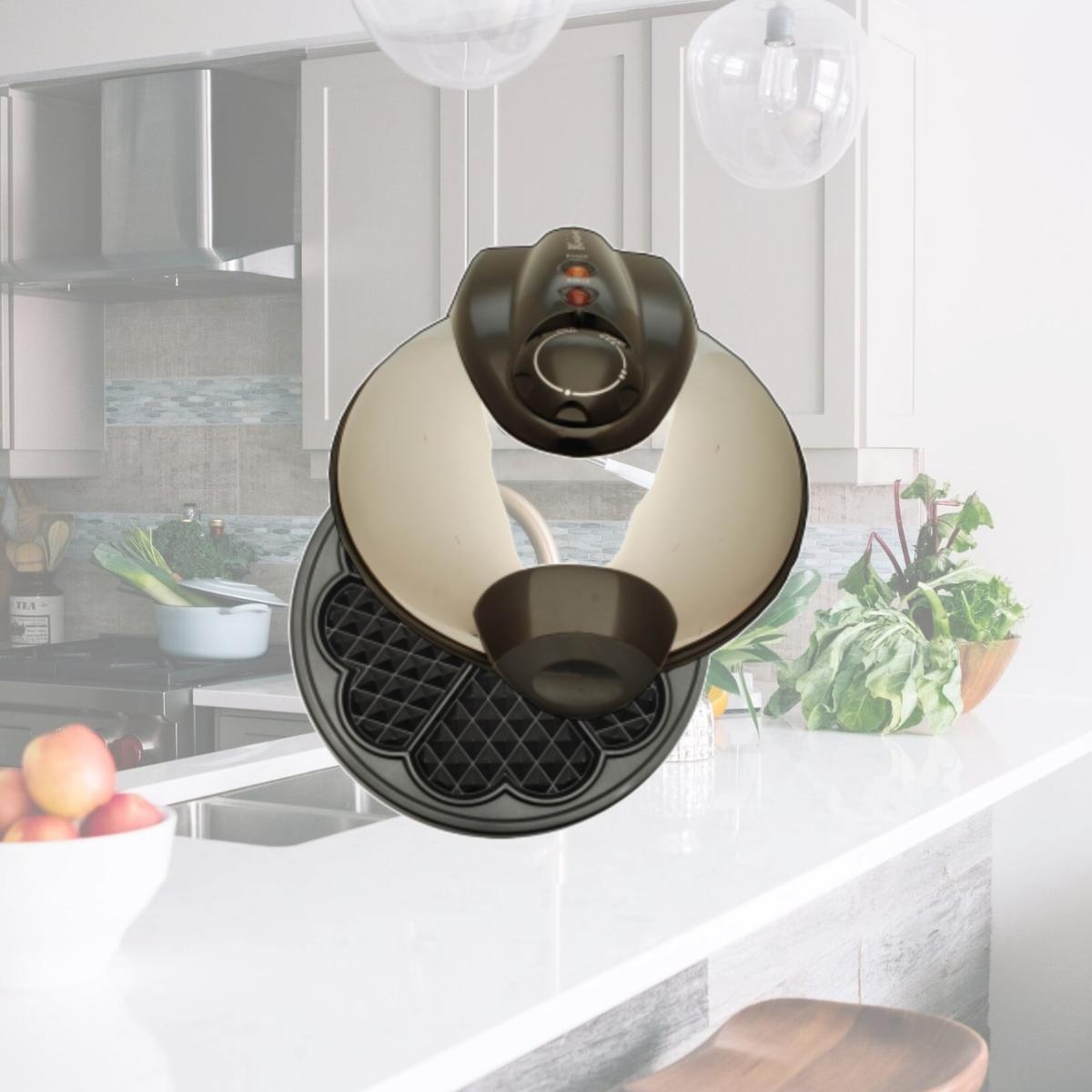 Picture of Euro-Cuisine WM520 Eco Friendly Heart Shape 8 inch Waffle Maker - WM520