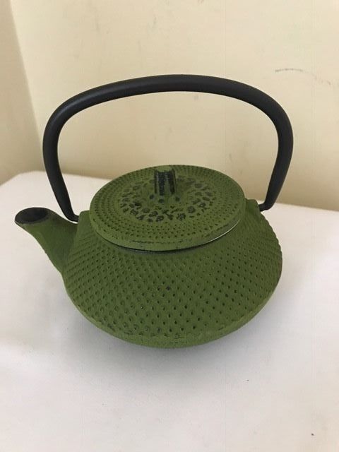 10 Oz Kyusu Cast Iron Tea Pot - Green