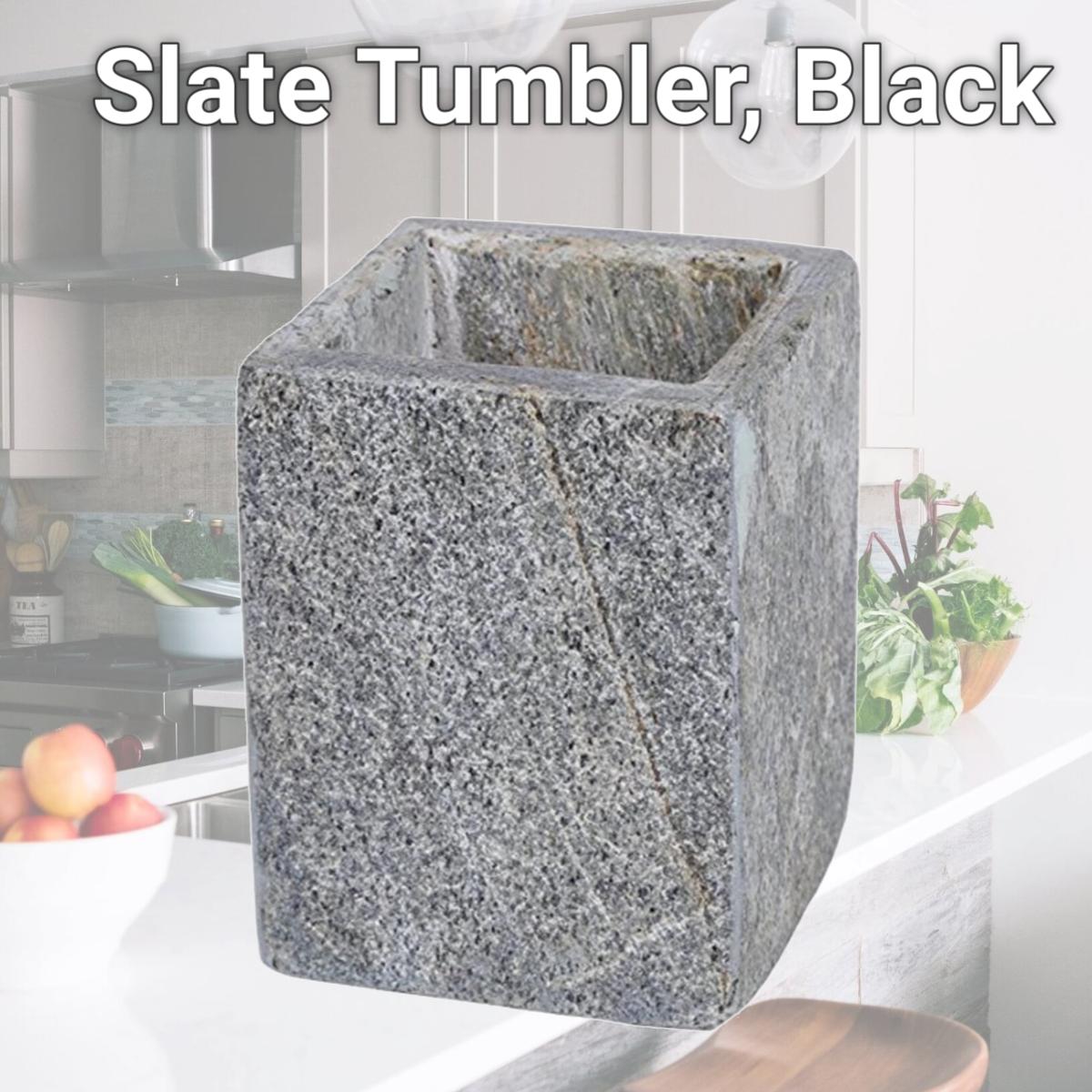 Picture of Creative Home 74769 Slate Tumbler, Black