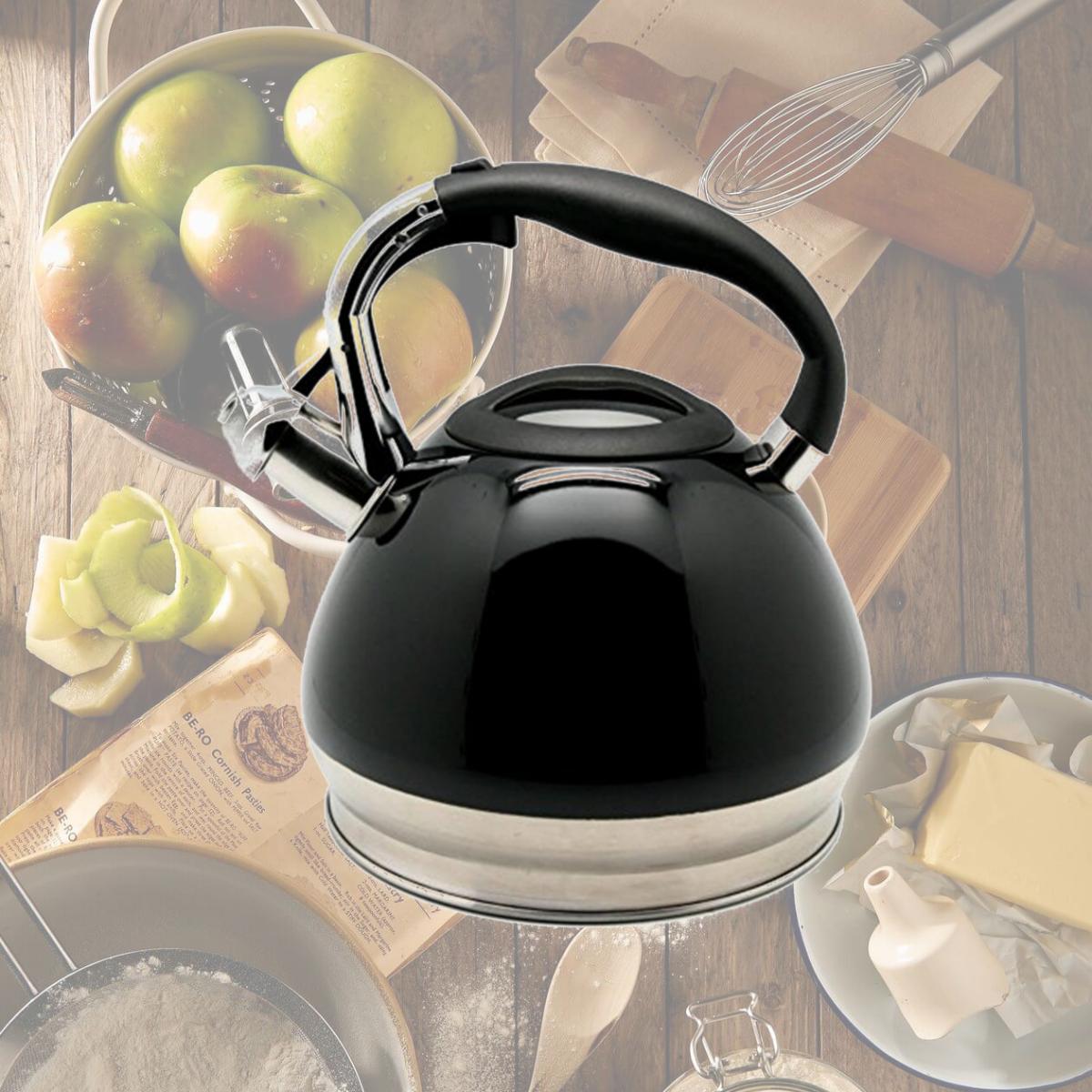 Picture of Creative Home 77057 3.5 qt Triumph Whistling Black Tea Kettle