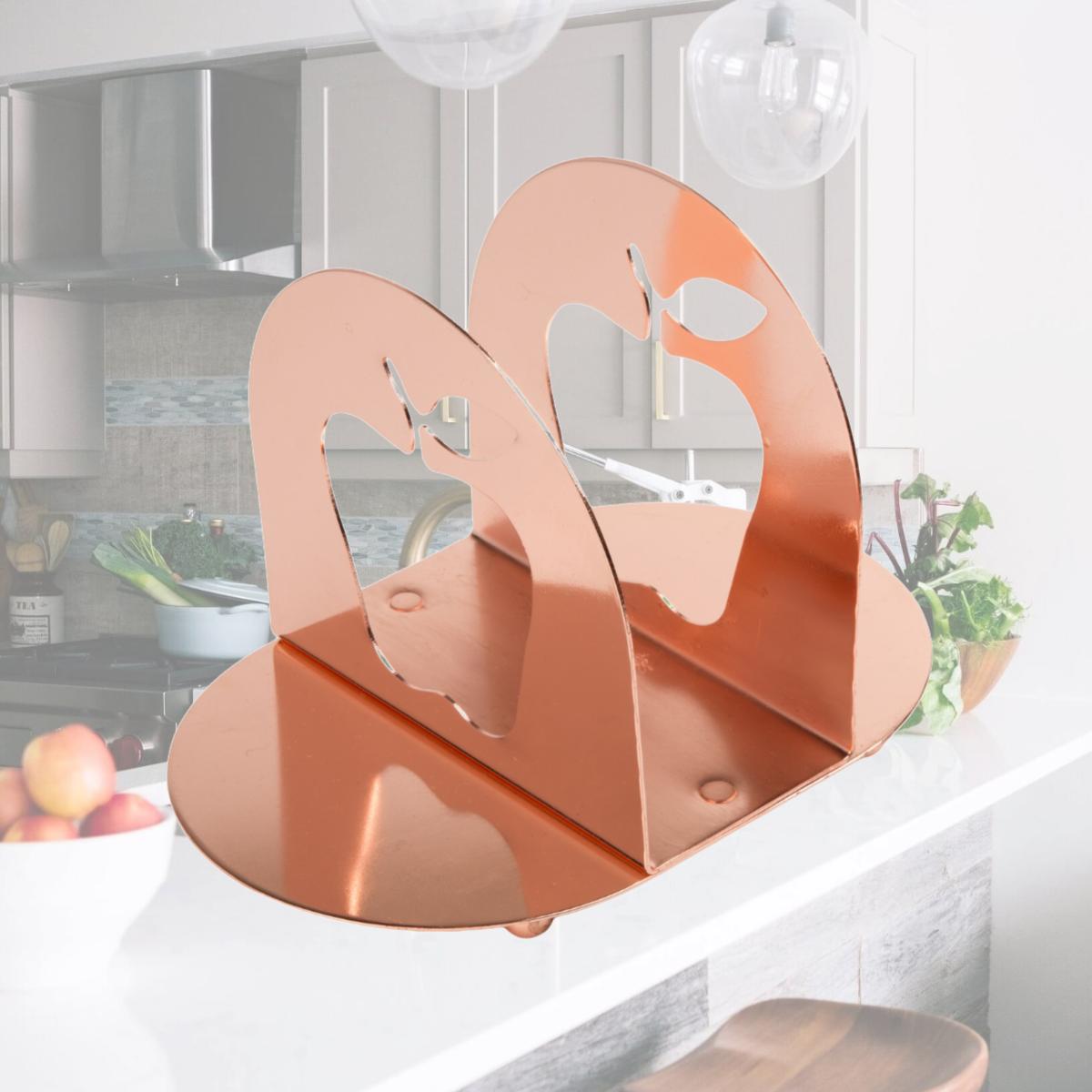 Picture of CREATIVE HOME 50271 Creative Home Copper Plated , An Apple Motif Metal Napkin Condiment Holder