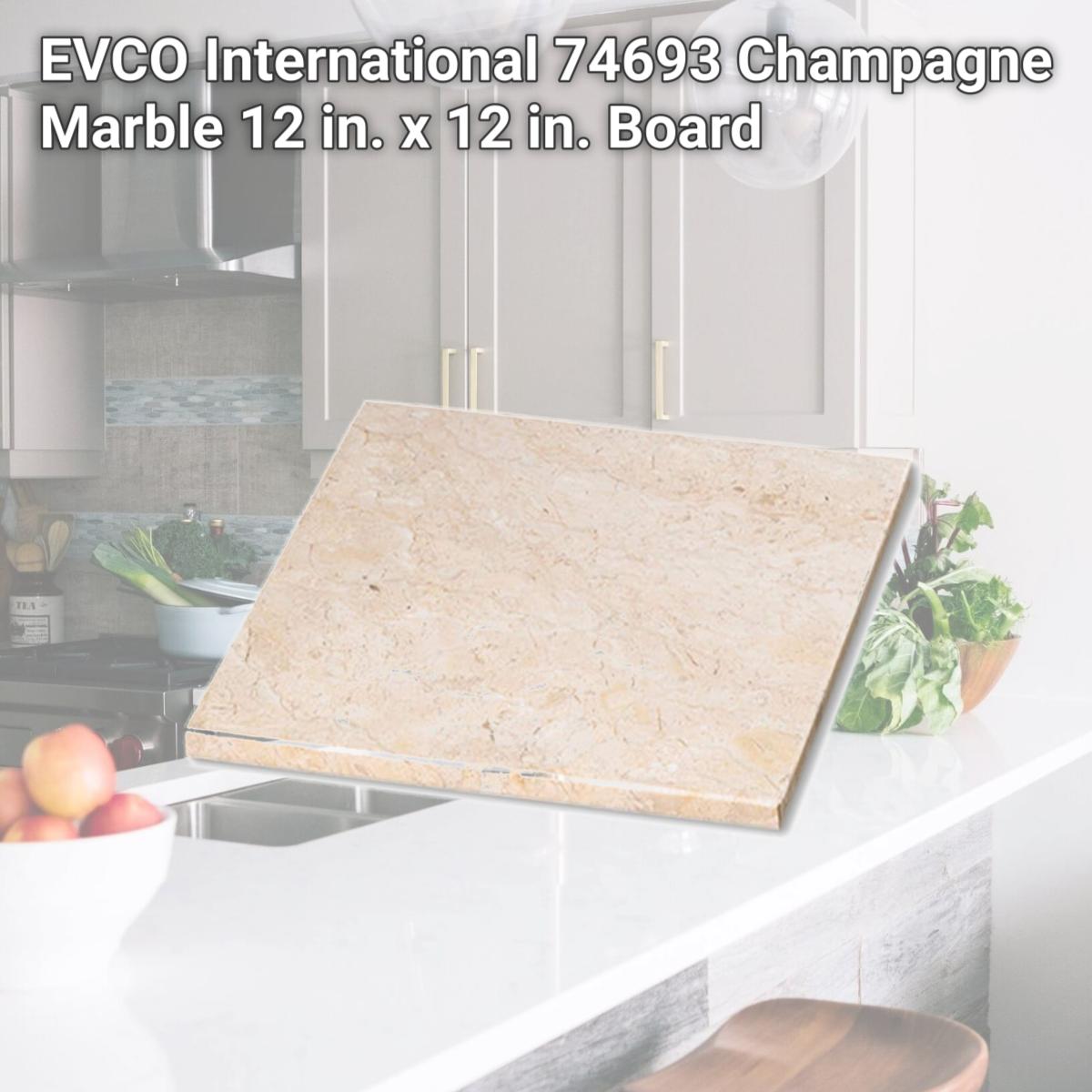 Picture of EVCO International 74693 Champagne Marble 12 in. x 12 in. Board