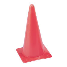Everrich Evb-0016-1 12 In. Height Plastic Cones - Red