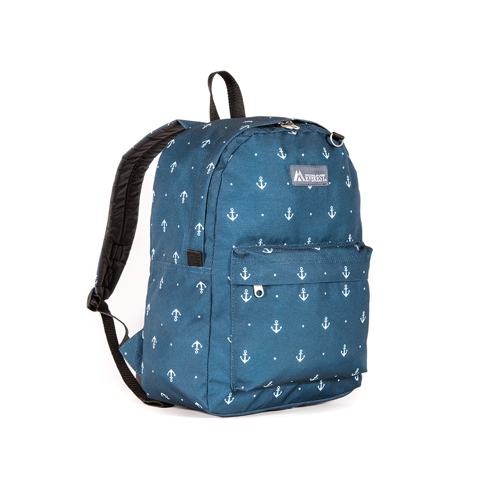 2045p-anchor Classic Pattern Backpack, Anchor