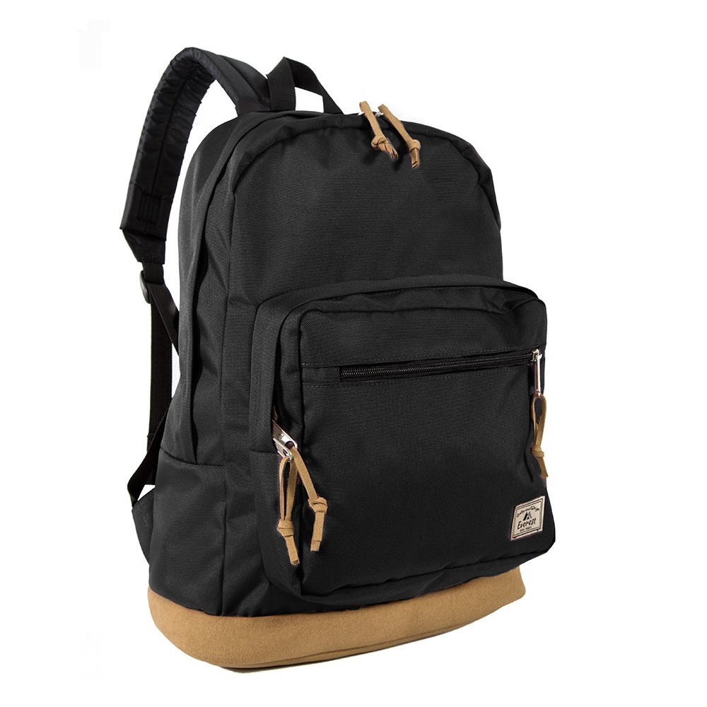Dp5000-bk Suede Bottom Daypack With Laptop Pocket, Black