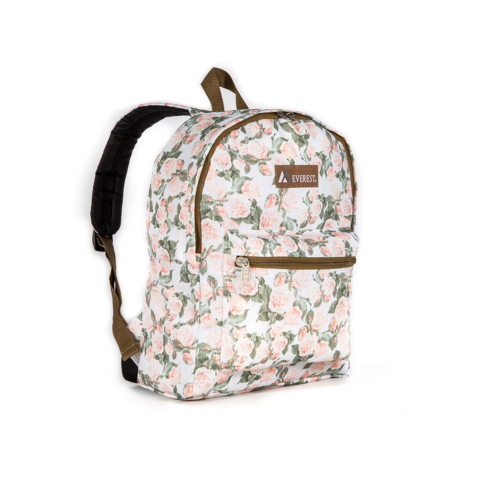 1045kp-vintage Floral Basic Pattern Backpack, Vintage Floral