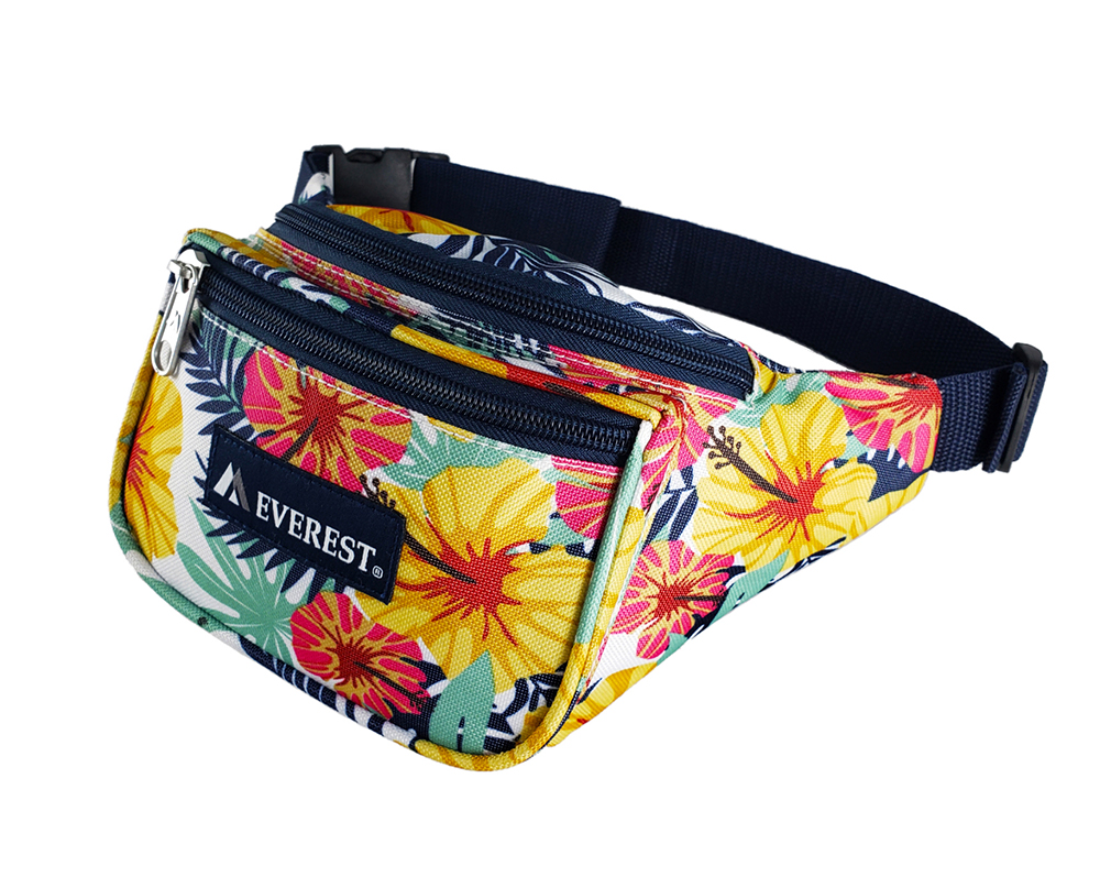 P044kd-tropical Signature Pattern Waist Pack, Assorted Color - 11.5 X 3 X 4.5 In.