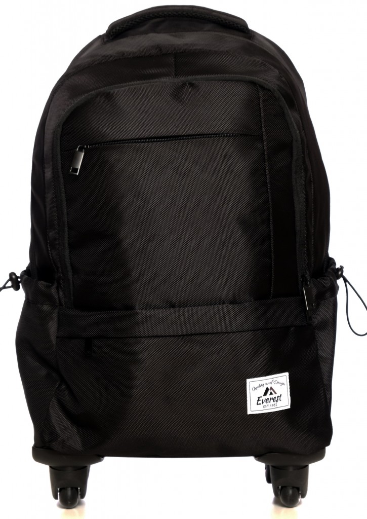 Eb2000wh-bk Wheeled Laptop Backpack, Black