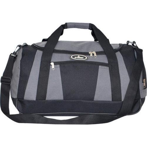 S225l-dgry-bk Casual Duffel With Wet Pocket - Dark Gray & Black