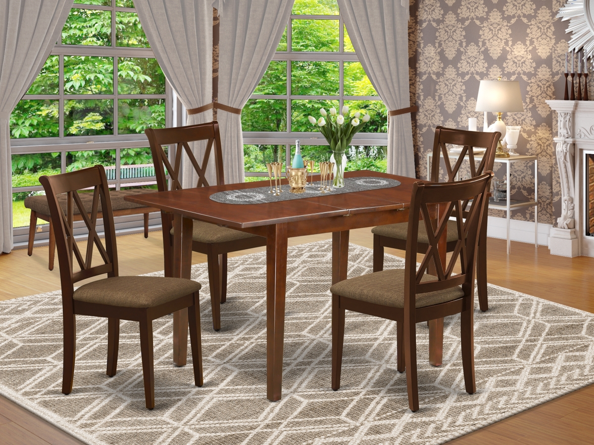 5 Piece Picasso Dining Set - Mahogany