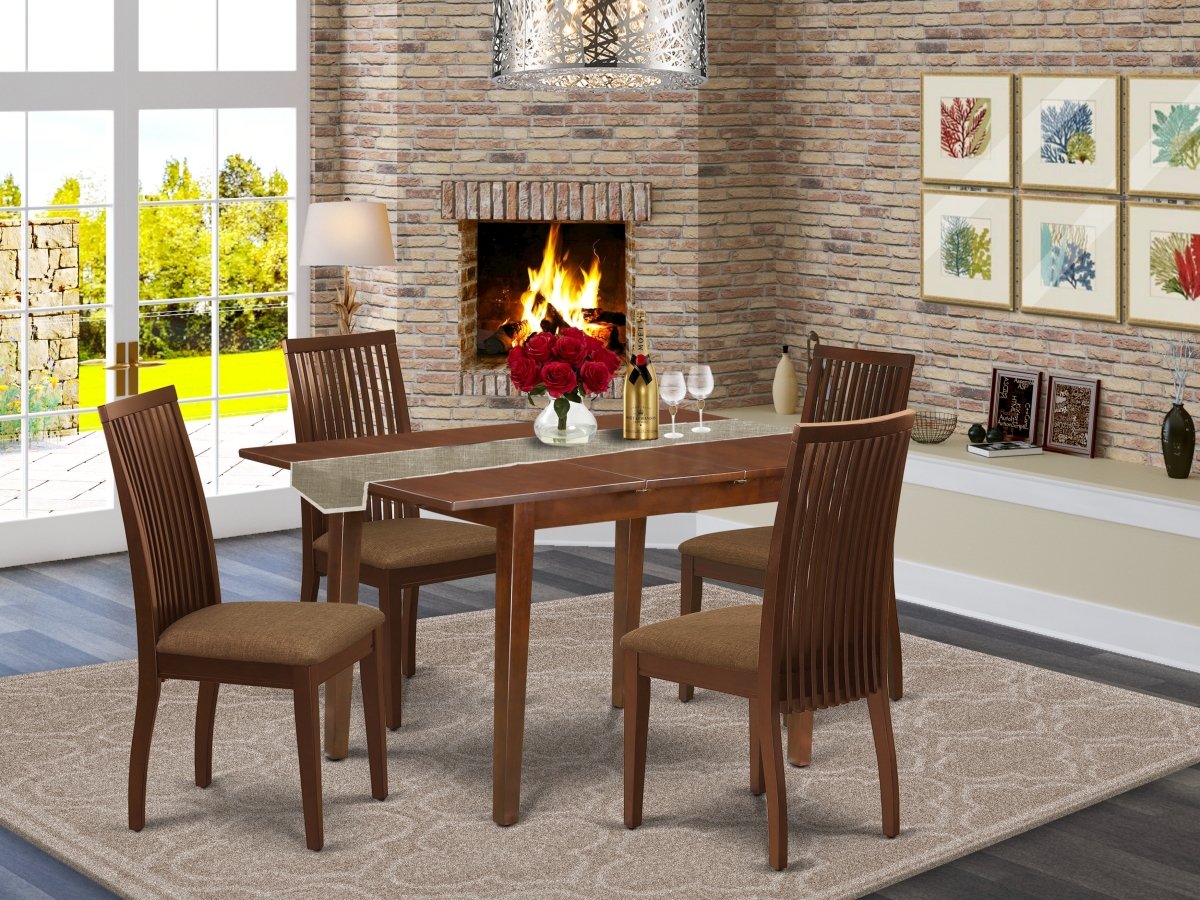 5 Piece Picasso Dining Set - Mahogany