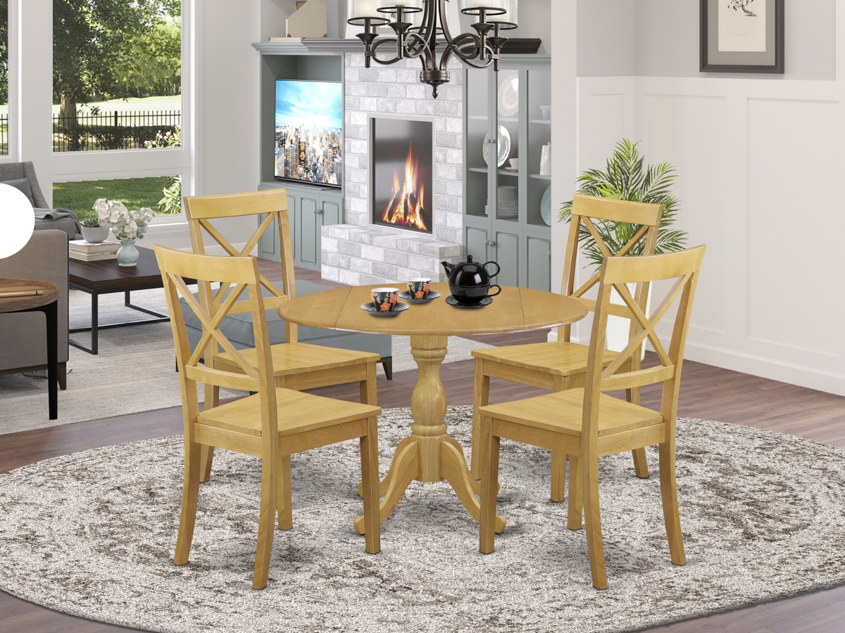 5 Piece Dublin Dining Table Set - Oak