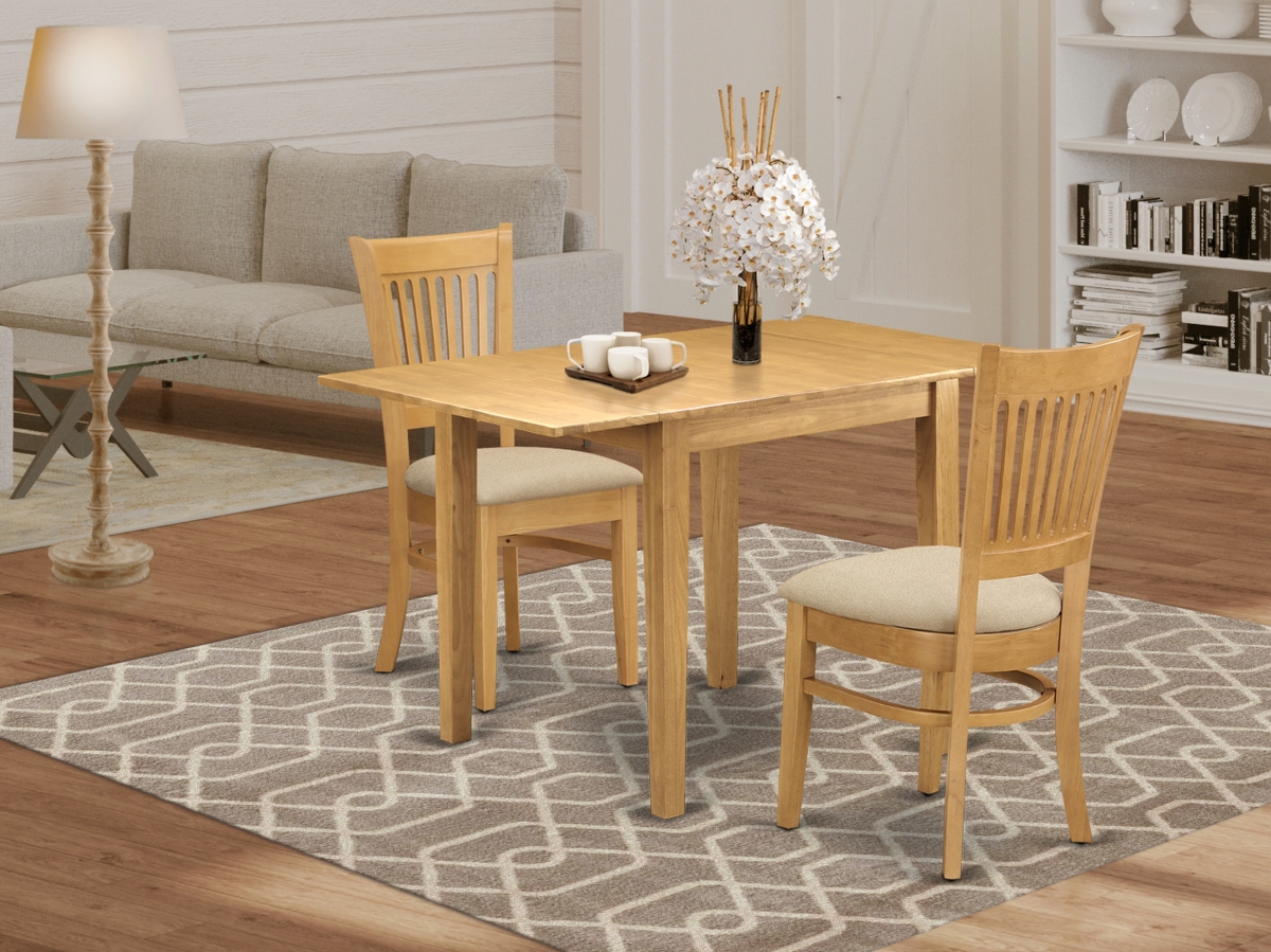 3 Piece Norden Dining Room Table Set - Oak